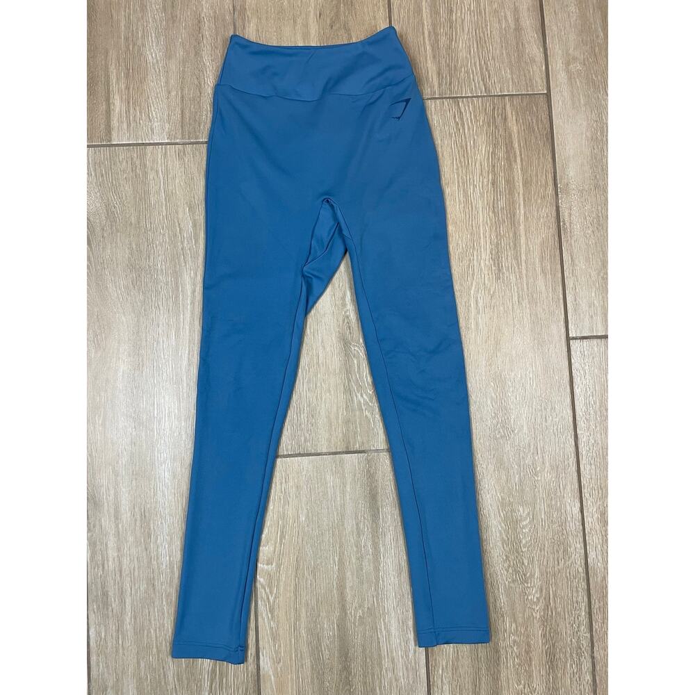 Gymshark Ruched Scrunch Leggings Womens S Blue High Rise Seamless Gym Yoga